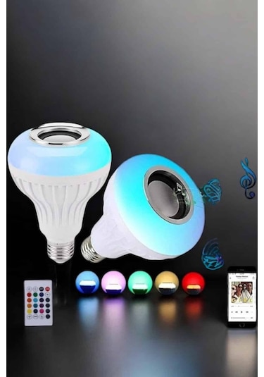 Ucuz Tekno Kablosuz Bluetooth Hoparlör Led Lamba