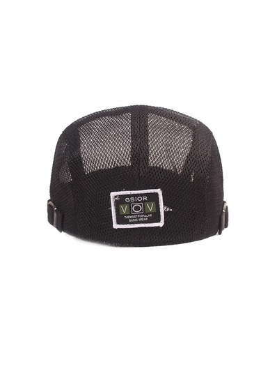 Erkekler İçin Yazlık Nefes Alabilen Ördek Ağızlı Güneşten Koruyucu Şapka Serin Tutan Açık Havada Kullanıma Uygun Siyah