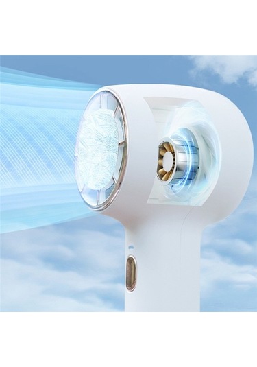 Usb Taşınabilir El Fanı Soğutma Elektrikli Fan Masaüstü Ofis Soğutucu Fanlar Çok Fonksiyonlu Küçük Fan 2200mah -pembe 4049 Renkli