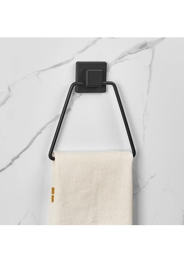 Yapışkanlı Üçgen Havluluk, Yapışkanlı Havlu Askısı Siyah