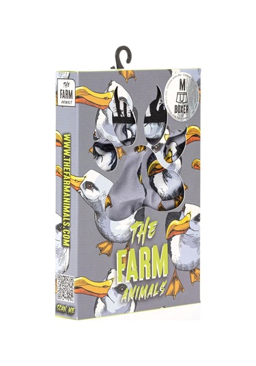 Farm Animals Seagull Desenli Boxer Çok Renkli