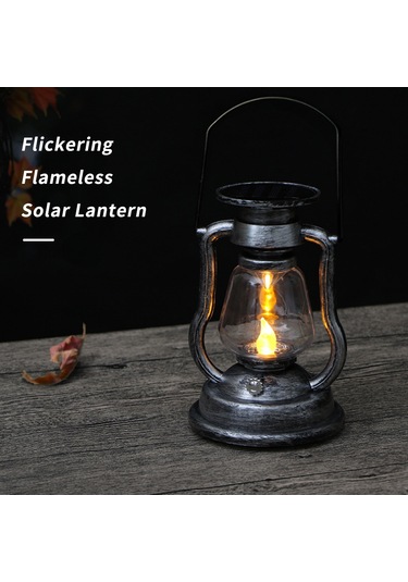 Gajeena Güneş Enerjili Antik Led Fener - Taşınabilir Dekoratif Aydınlatma 4 Renk Seçenekli