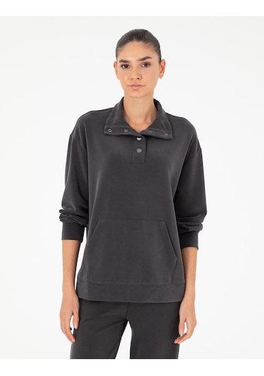 Pierre Cardin Kadın Antrasit Sweatshirt 50290903-vr006 Antrasit