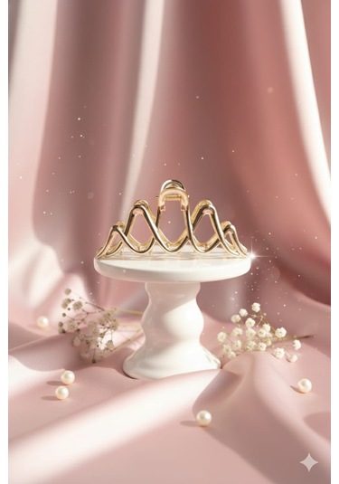 Mandal Modelli Metal Toka, Metal Klipsli Mandal Toka Altın