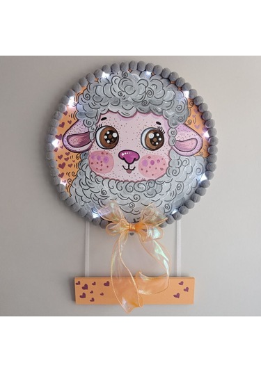 El Boyaması Kişiye Özel Bebek Odası Kapı Ve Duvar Süsleri 54 Çok Renkli