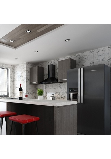 Opulentliving Dayanıklı Pvc Mermer Desenli Kendinden Yapışkanlı Duvar Kağıdı - 5 Metre, Mobilya Yenileme İçin