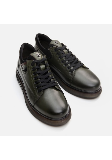 Hotiç Hakiki Deri Haki Erkek Günlük Ayakkabı 02ayh292840a880 Haki