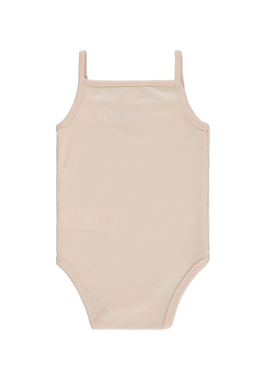 Civil Baby Kız Bebek Çıtçıtlı Badi 3-9 Ay Pudra 14587140513y-5 Pudra