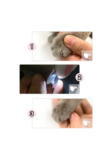 Geekyou Kedi Köpek Led Işıklı Tırnak Kesici, Kan Damarı Gördürücü, Ergonomik Tasarım, Paslanmaz Çelik, Mavi Renk