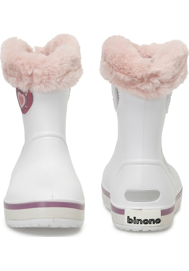 Bınono Tog X P 3pr Beyaz Kız Çocuk Yağmur Çizmesi 000000000101486701 Beyaz - Pembe