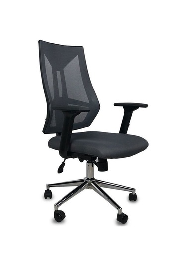 Koltukstilim Londra Fileli Gri Şef Koltuğu Siyah