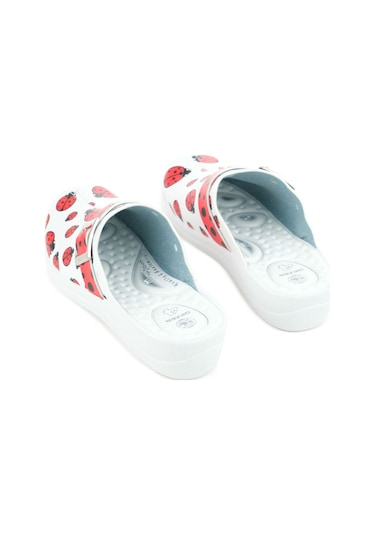 Gezer Dört Mevsim Kadın Comfort Taban Sabo Terlik Gt1yzm.11778.24.018.0a Beyaz