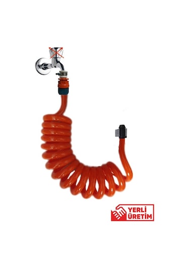 Plasyay Spiral Wc Banyo Veranda Yıkama Hortum Seti