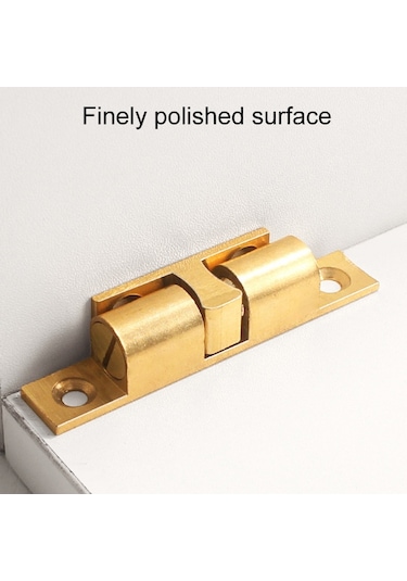 2 Adet Kabine Manyetik Yaylı Toka Bilyalı Kapı Enayi, Stil: Orta Altın Diğer