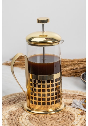 Glass In Love French Press - 600 ML Altın