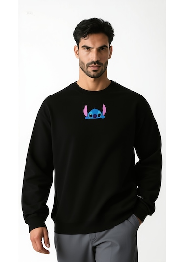 Ogc Stitch & Angel Kombin Sweatshirt Siyah