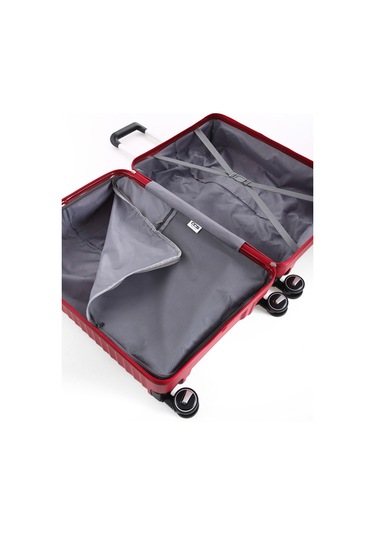 Ultra Dayanıklı 3'lü Set Valiz & Bavul Kırmızı-1389 Kırmızı
