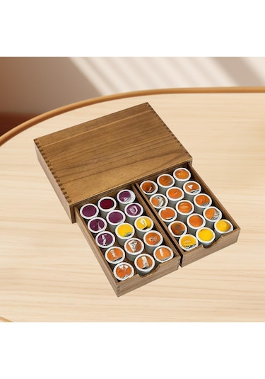 Suntek Ev Bar Sayacı Için Kahve Pod Depolama Çekmecesi Kahverengi