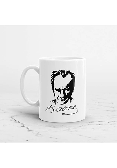 Lebron Atatürk Baskılı Porselen Kupa Bardak Çok Renkli