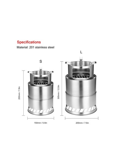 Yumru Açık Kamp Fırın Sonu Yıkılabilir Odun Sobaları Taşınabilir Piknik Barbekü Sobaları Çapraz 1 Çok Renkli