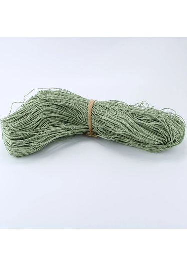 Küf Yeşili Renk Çile Kağıt İp Çanta Ipi Supla Ipi No:49 - 550-600 Gr