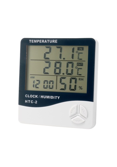 Youtek Ev Ve Dış Mekan Sıcaklık Nem Ölçer - Alarm Saati, Çift Termometre, Dış Sensörlü Elektronik Ev Aleti Diğer