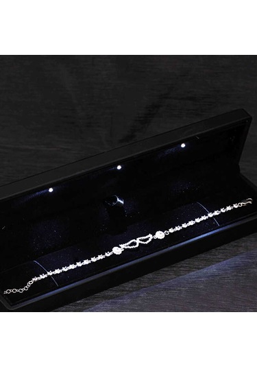 Blackcraft Gümüş Işıklı Kutulu Melek Kanadı Kadın Bileklik Modern