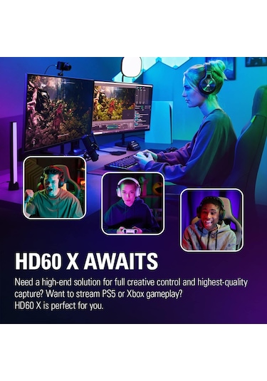 Elgato Hd60 X - 1080p60 Hdr10 Veya 4k30'da Akış Ve Kayıt Yapın