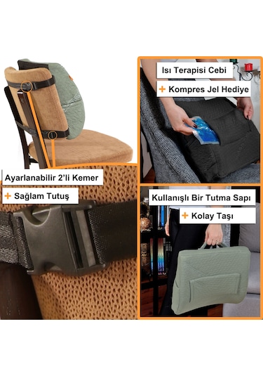 Beddo Bambu Serisi Ortopedik Bel Destek Yastığı Bel Desteği Beddo Bambu Serisi Ortopedik Bel Destek Yastığı Bel Desteği