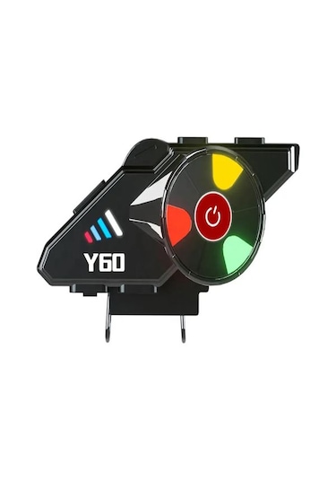 Y60 Ipx6 Su Geçirmez Rgb Bluetooth 5.3 Sesli Asistan İnterkom Kask Kulaklığı