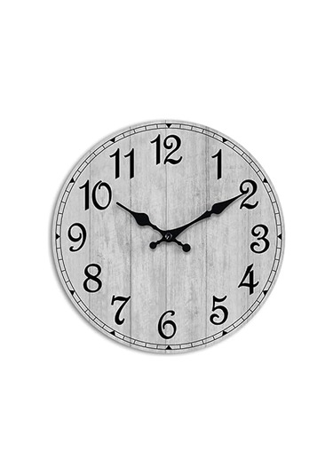 Sessiz Duvar Saatleri, Mutfak Banyo Dekoratif Vintage Rustik Ahşap Saatler Fmy Diğer