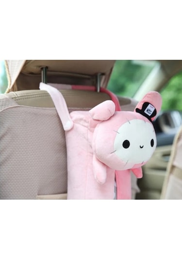 White-1pc Varış Sevimli Hayvan Ev Ofis Araba Doku Kutusu Konteyner Havlu Peçete Kağıtları Çanta Tutucu Kutusu Kasa Kılıfı C 0015