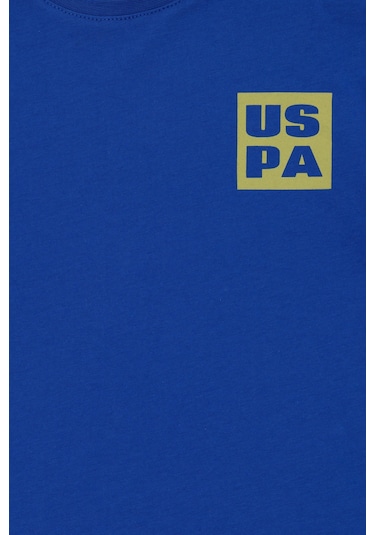 U.s. Polo Assn. Erkek Çocuk Saks Tişört Basic 50295447-vr045 Sax Saks Mavi
