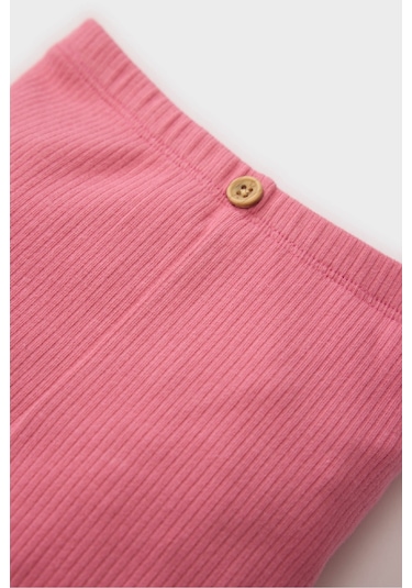 DeFacto Kız Bebek Düz Paça Fitilli Kaşkorse Basic Düz Tayt Z4676A225SPPN280 Pembe