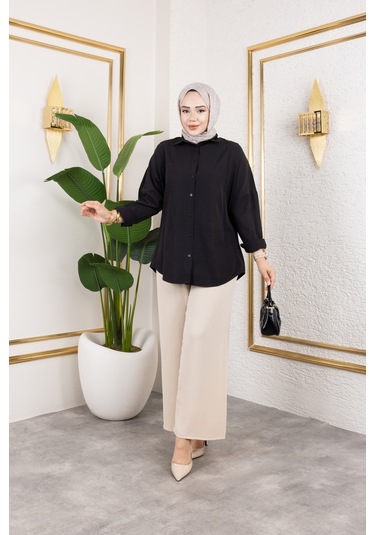 Beli Lastikli Salaş Ayrobin Pantolon - Vizon / A0103 Vizon