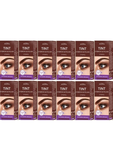 Joanna Kaş ve Kirpik Boyası 3.0 Dark Brown 12'li