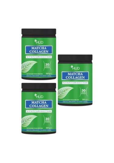 Hud Matcha Kolajen Tip I- Tip Iii 300 G 3 Adet