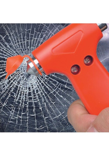 Acil Çıkış Çekici Cam Kırma Çekici Çift Uçlu - Takma Aparatlı