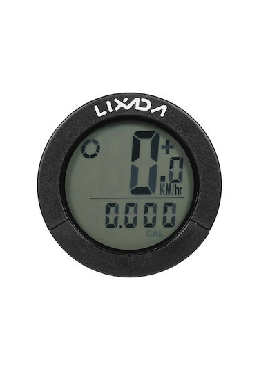 Lixada Usb Şarj Edilebilir Kablosuz Bisiklet Bisiklet Bilgisayarı Su Geçirmez Bisiklet Kilometre Kilometre Sayacı Yeşil Aydınlatmalı Gidon Ve Kök Siyah