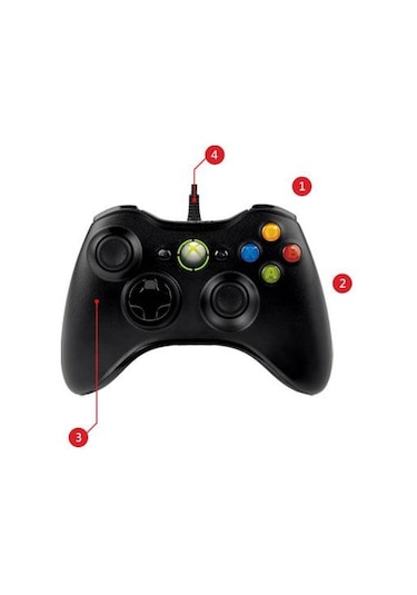 Xbox 360 Pc Wired Kablolu Oyun Kolu Joystick Controller
