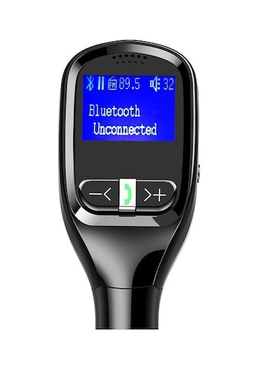 Araç Fm Verici Bluetooth Kiti Araç Şarj Cihazı Usb Bağlantı Noktası Ses Radyo Lcd Ekran Mp3 Çalar Telefon Handsfree Araç Kiti