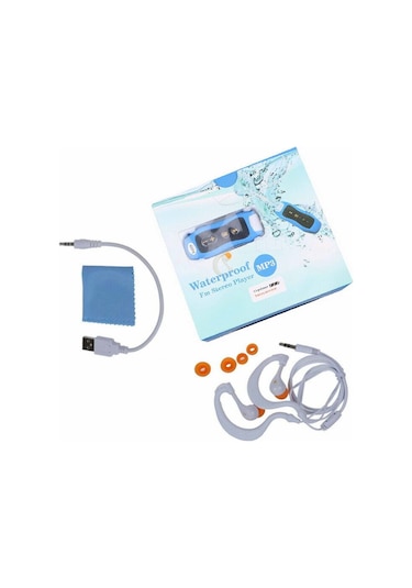 Reedark Ipx8 Su Geçirmez 4gb Mp3 Çalar, Hi-fi Ses, Fm Radyo, Usb 2.0, Şarj Edilebilir, Spor İçin Kulaklık, Beyaz