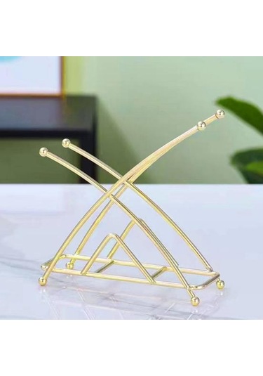 Soğuk Siyah Ayakta Metal Doku Tutucu Geometrik Ağır Demir Yemek Masası Kağıt Havlu Peçete Klip Dağıtıcı Organizatör Ev Otel Mutfak Malzemeleri
