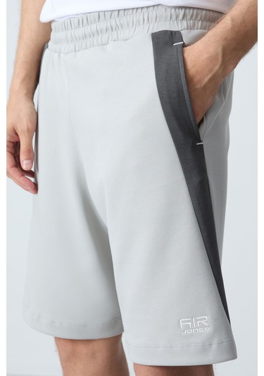 Tommy Life Taş Pamuklu Kalın Yumuşak Dokulu Standart Fit Basic Erkek Şort - 81280 Taş