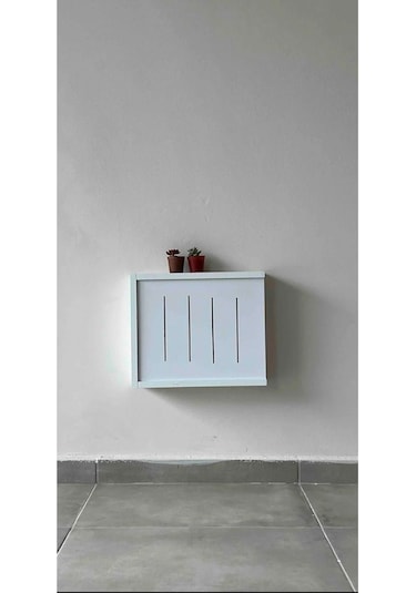 Besa Home Wi-fi Wifi Kutusu Şartel Modem Kutusu Priz Elektrik Kablo Gizleme Montaj Dekoratif Mobilya Beyaz
