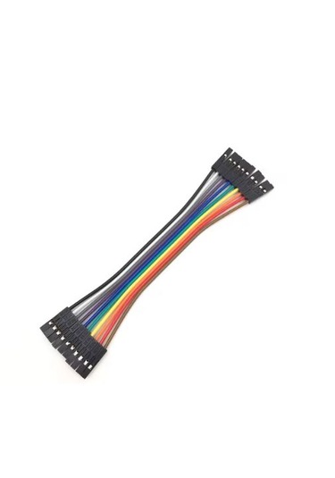 Jumper 10 Pin 10cm Dişi- Dişi Dupont Kablo