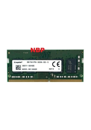 Kingston 8 GB Pc4-25600 3200Aa 3200 MHz So-Dimm Memory Kkrvfx-Mie Notebook Ram Bellek