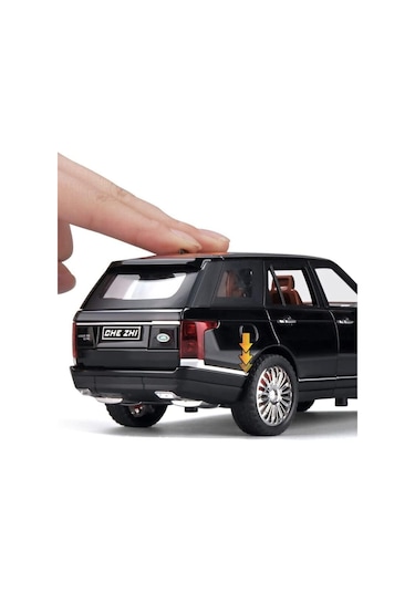 Scowetto Range Rover Land Jip Tarzı Araba Diecast Model Araba 1:24 Siyah Range Rover Model Diecast Araba