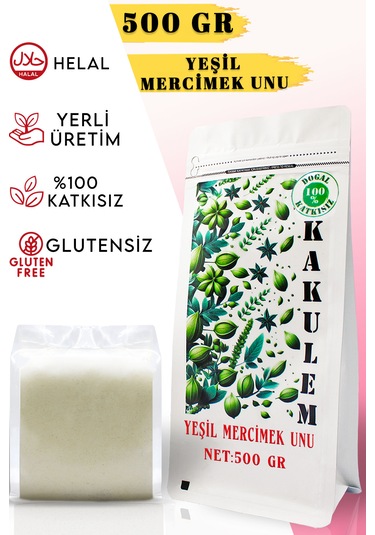 Kakulem Glutensiz Yeşil Mercimek Unu 500 G
