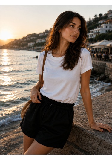 Naturel Kadın Giyim Kadın Şort siyah